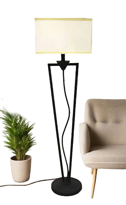 1990s Metal Squiggle Floor Lamp