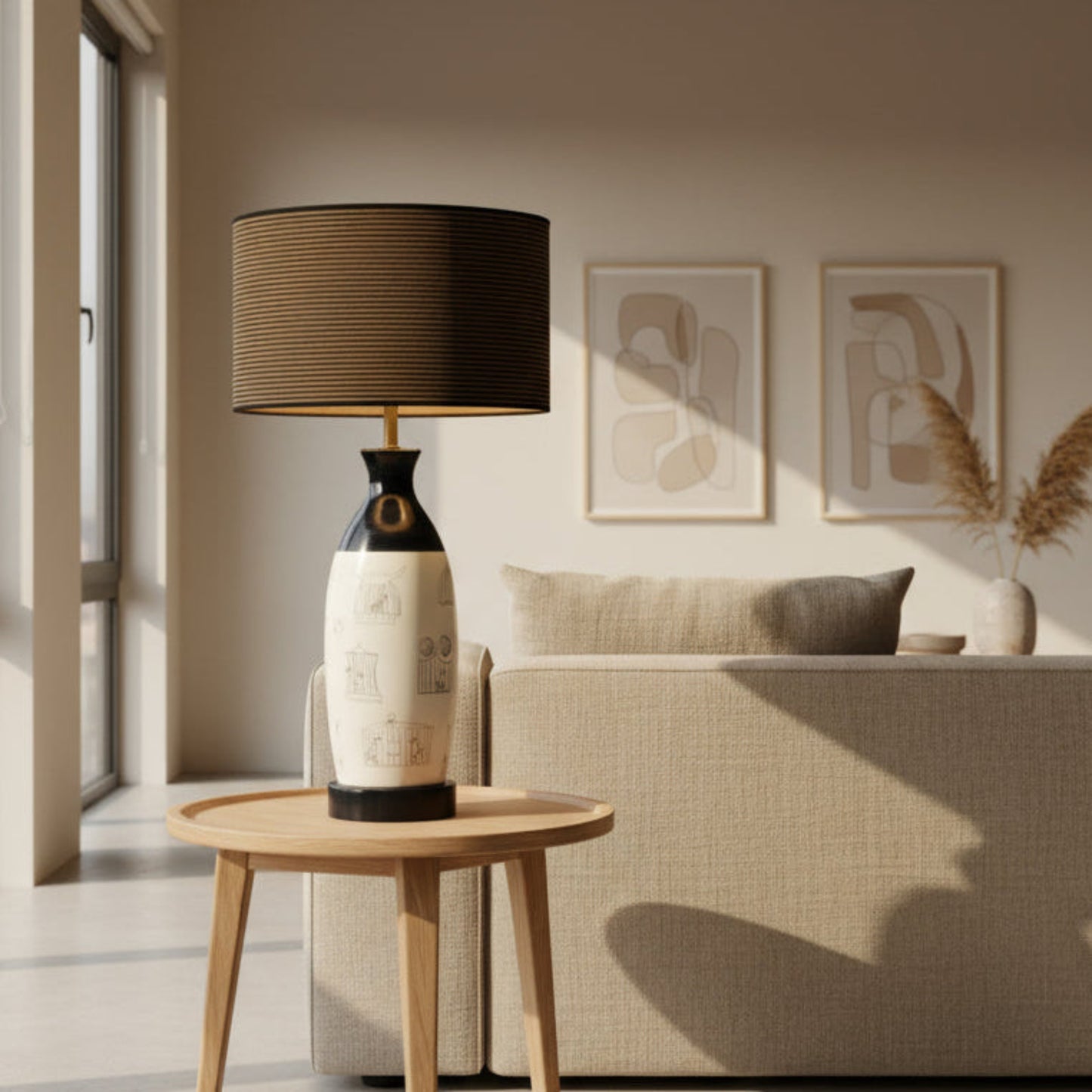 Vintage Birdcage Ceramic Table Lamp | ELC Du Nord