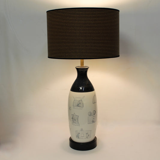 Vintage Birdcage Ceramic Table Lamp | ELC Du Nord