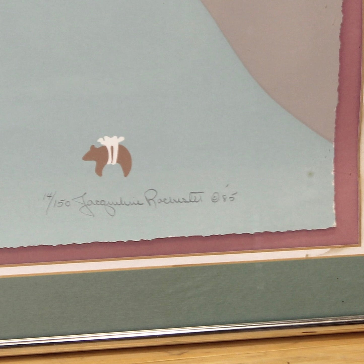 Vintage Artist Signed Print "Black Elk's Prayer" | Jacqueline Rochester