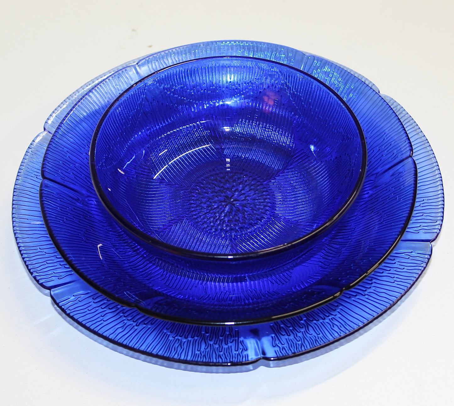 Cobalt Blue Dinner Plates, Bowls and Salad Plates | 7 Complete Settings Forte Crisa