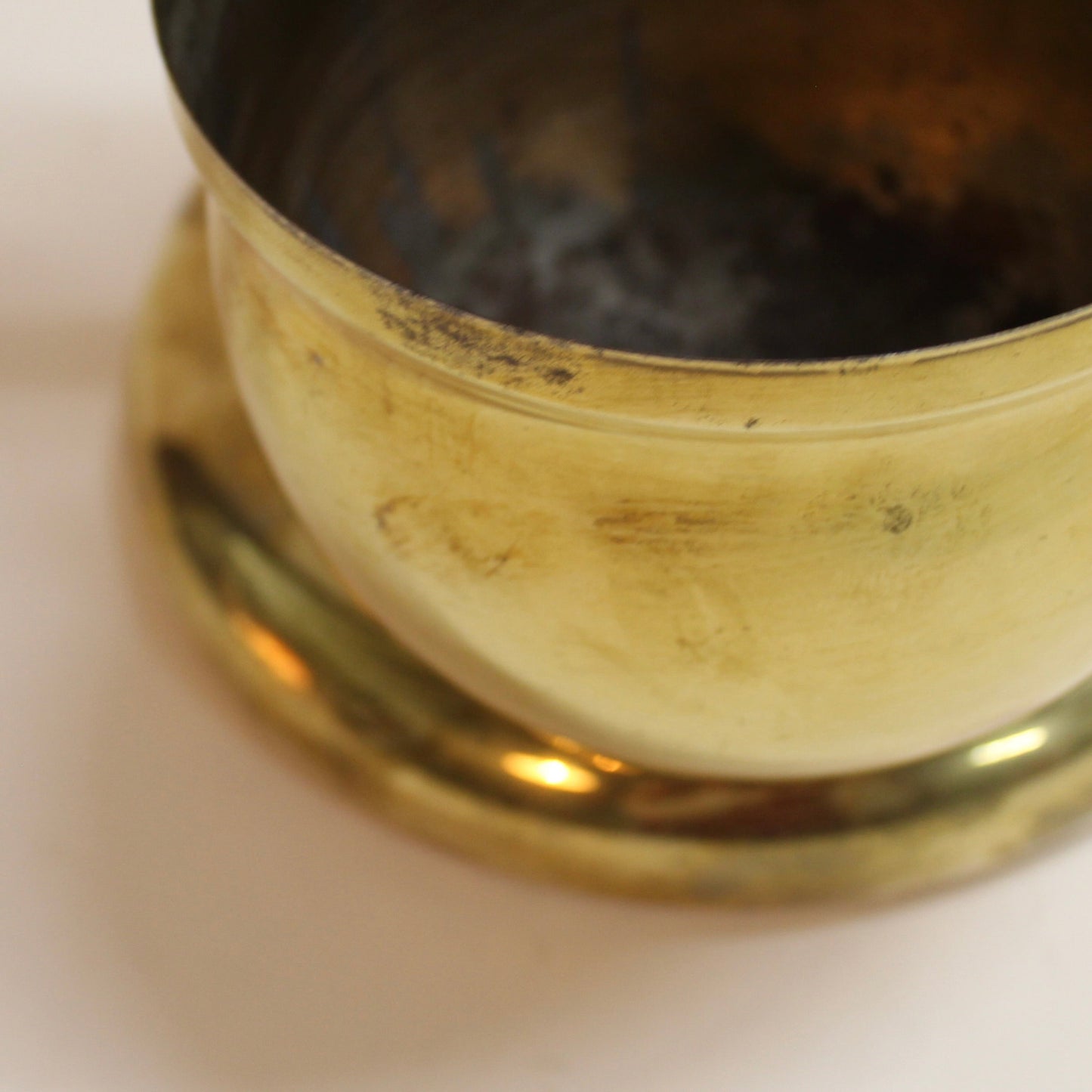 Brass Planter Double Globe Lamp