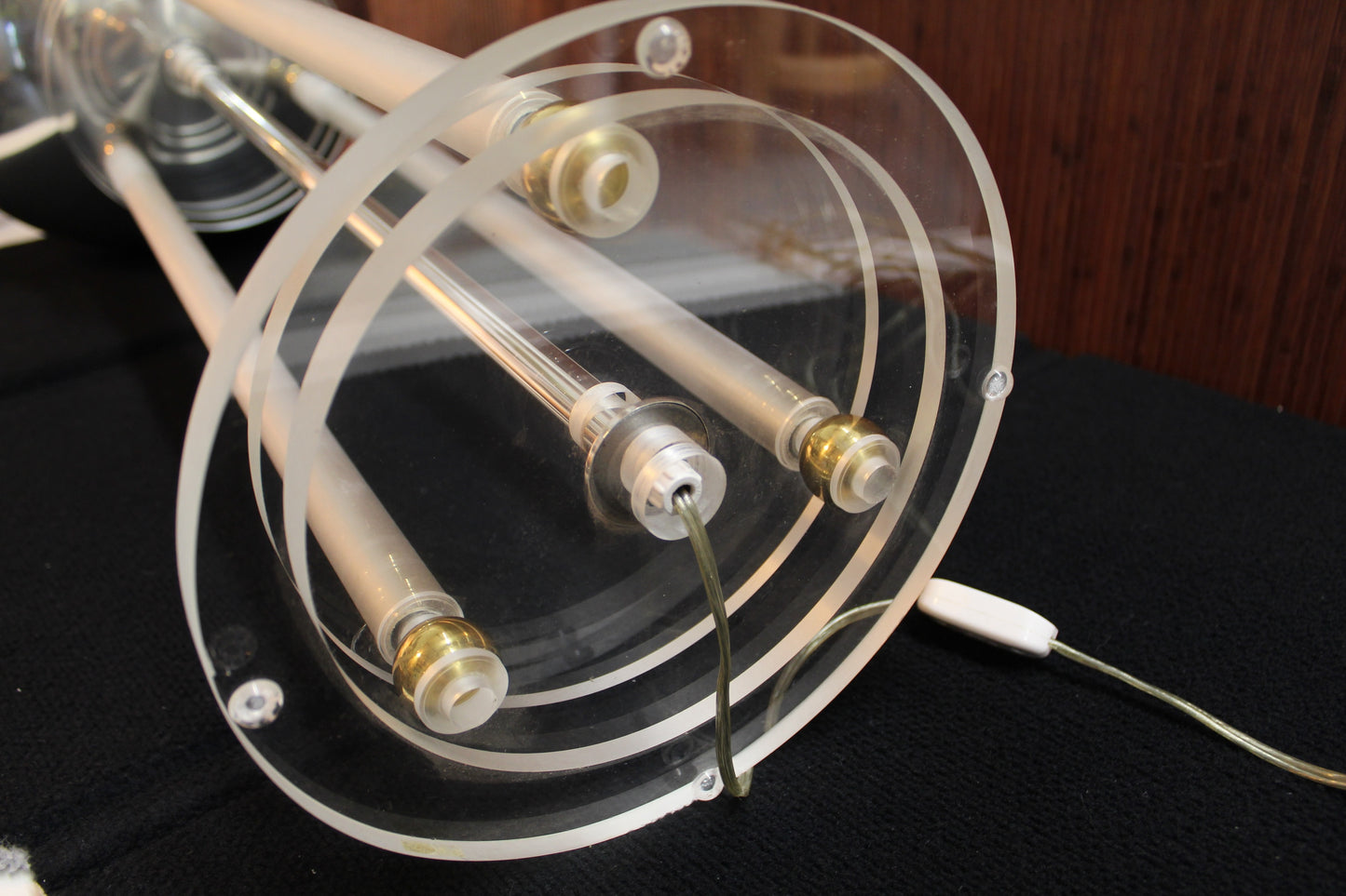 Chrome & Lucite Space Lamp