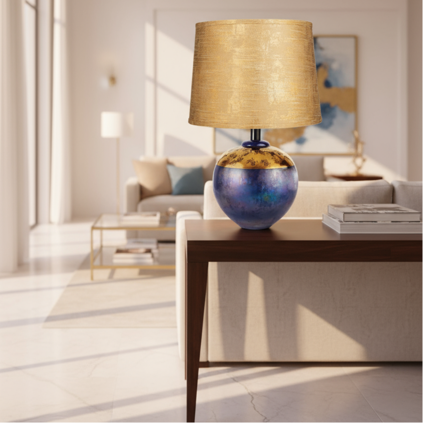 Cobalt Blue Lamp by Casual Lamps of California