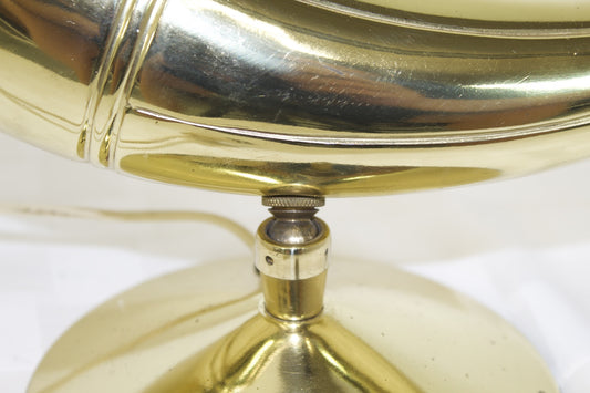 Vintage Brass Cornucopia Desk Lamp