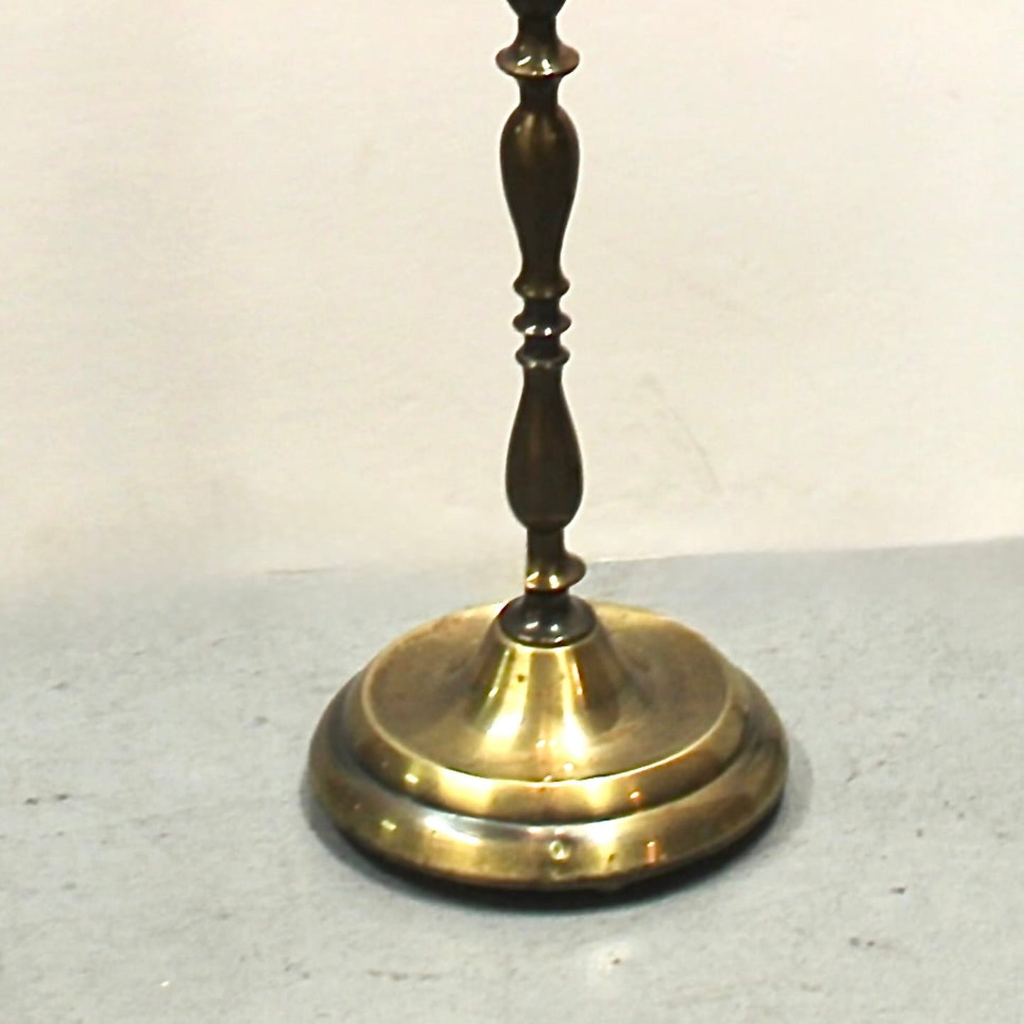 1960s Ornate Brass Spindle Body Floor Lamp