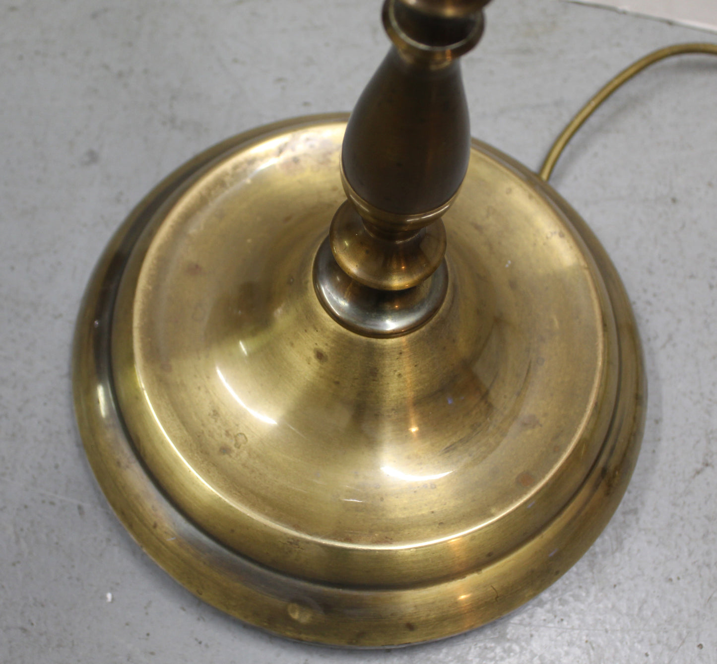 1960s Ornate Brass Spindle Body Floor Lamp