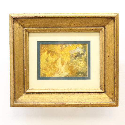 Vintage Post-Impressionism Celestial Landscape Paintings | 2 pc. Artist Maley