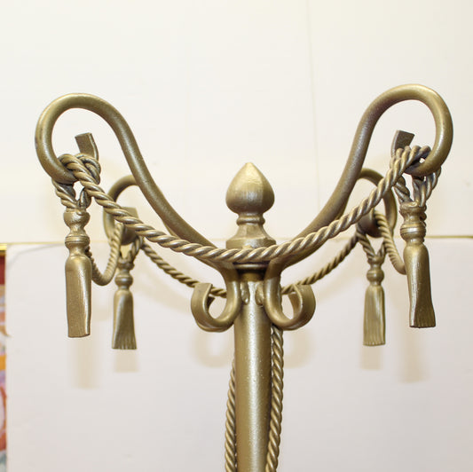 Gold Metal Tassel Coat Rack