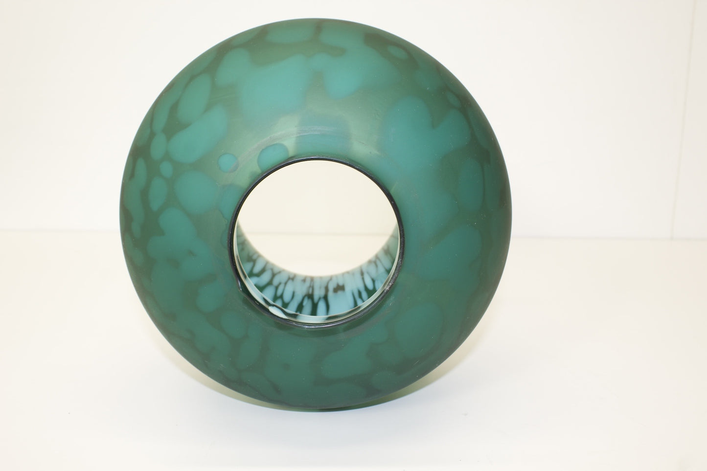 Blown Green Glass Lamp Shade