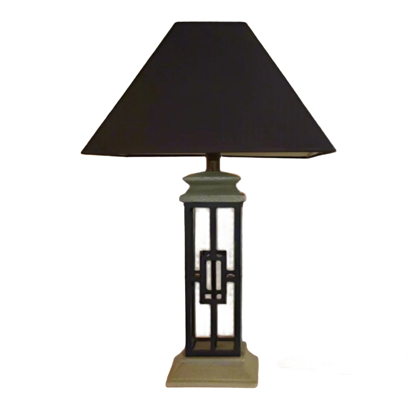 Geometric Wrought Iron Table Lamp