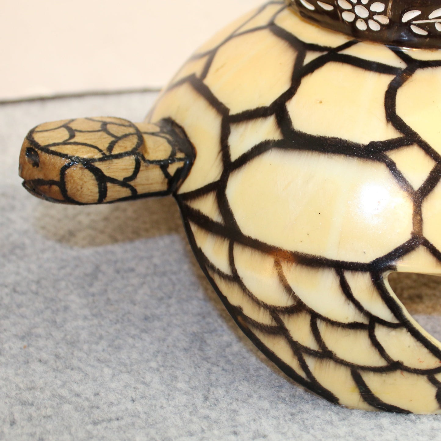 Vintage Handmade Turtle Sculpture