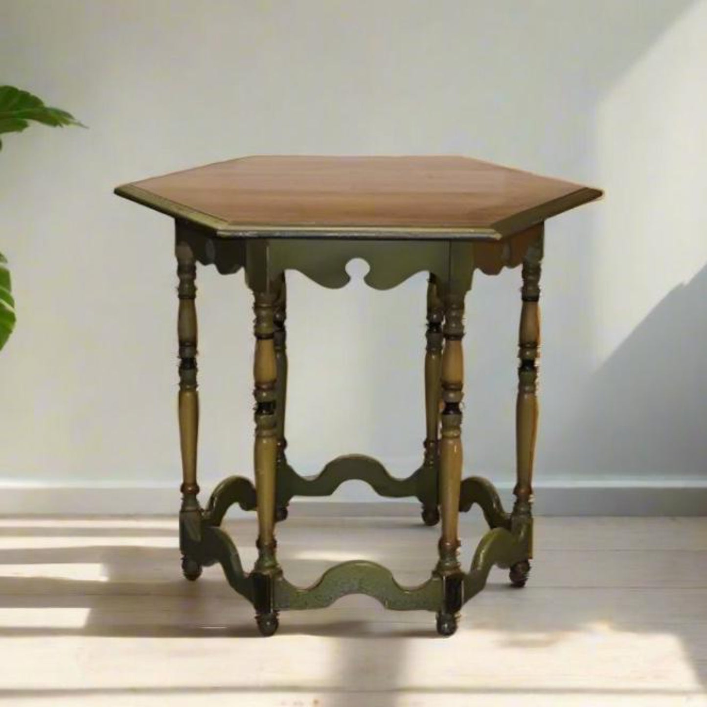Mahogany and Walnut Aesthetics Movement Lamp Table - by St. Johns Tables