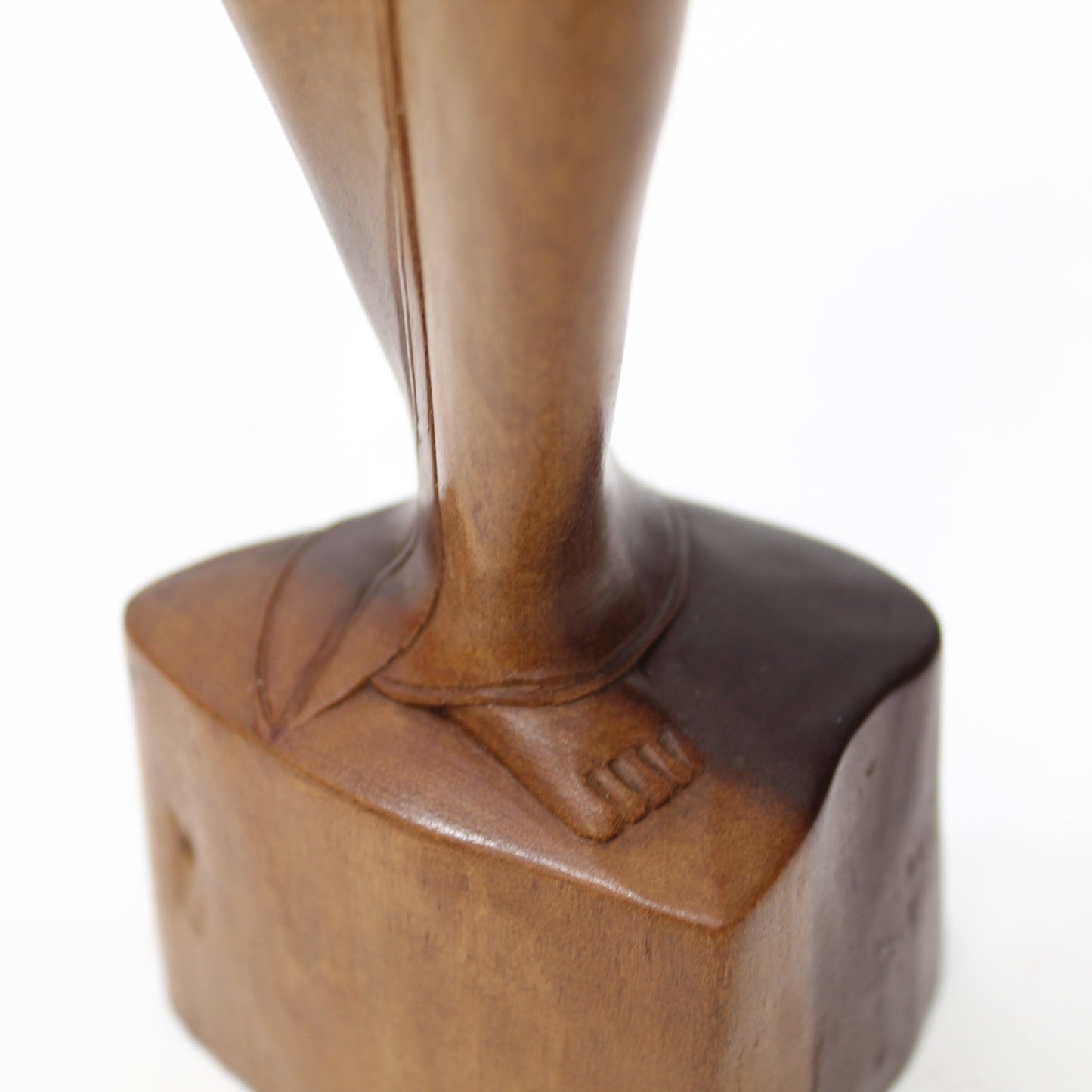 Vintage Bali Dewi Ratih Goddess Wood Statuette