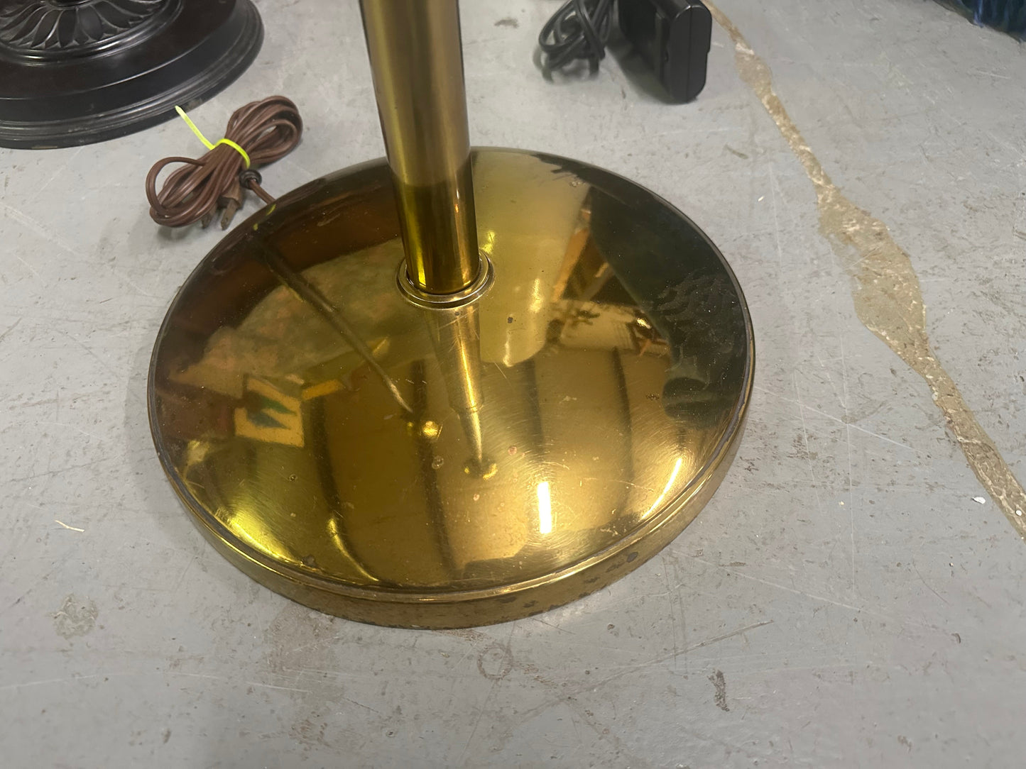 Brass Chalice Torchiere Floor Lamp | Tommi Parzinger Style