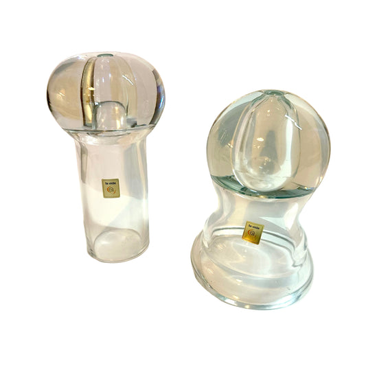 Vintage Glass Oil Candles | La Vida | Pair