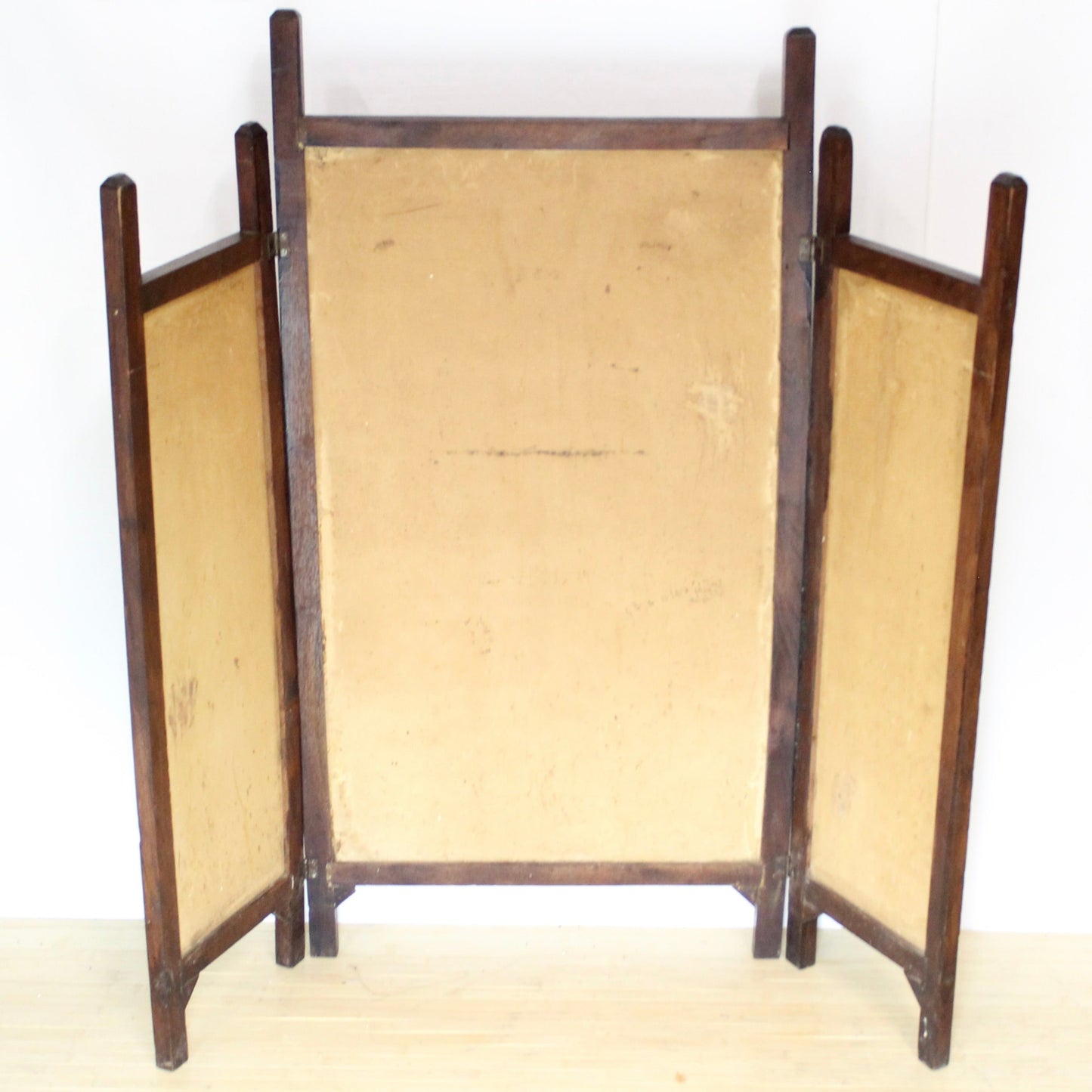 Vintage Hand-Painted 3-Panel Fireplace Cover