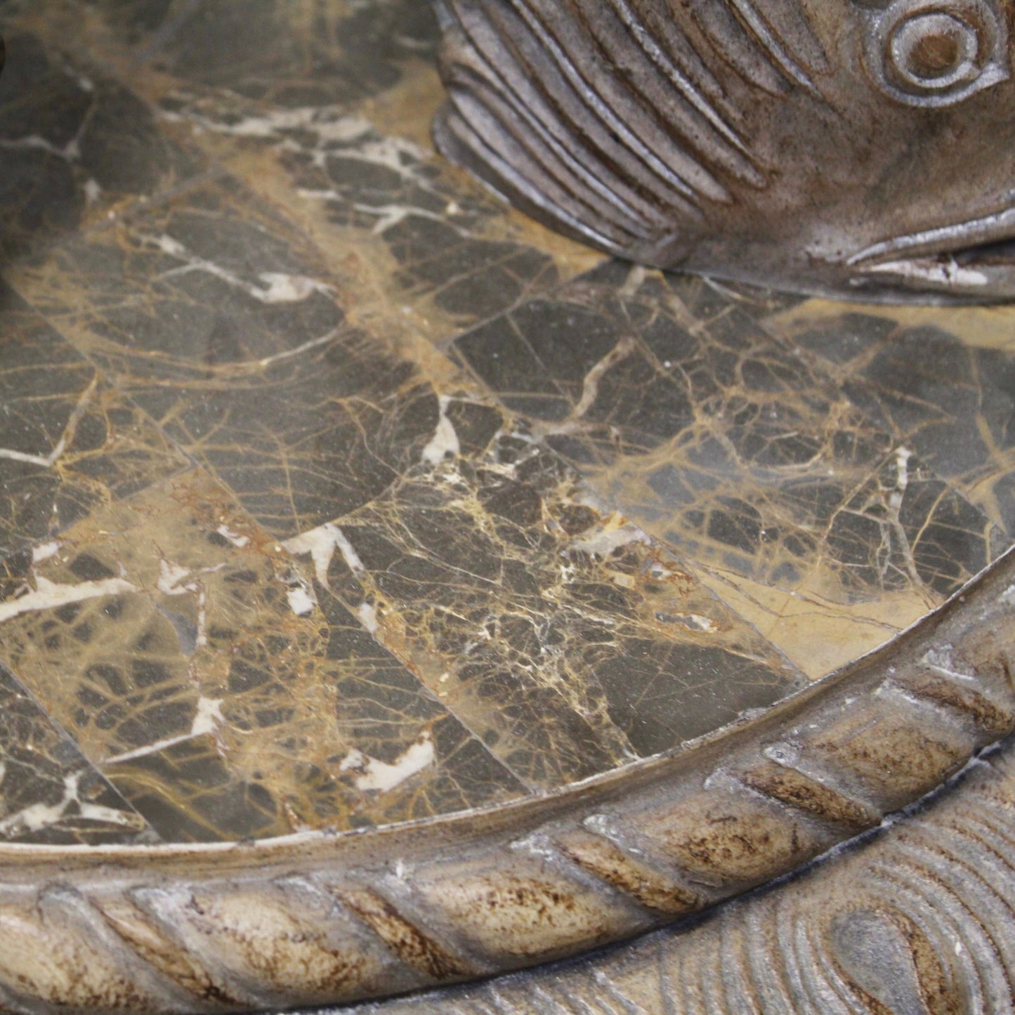 Vintage Koi Fish Center Table