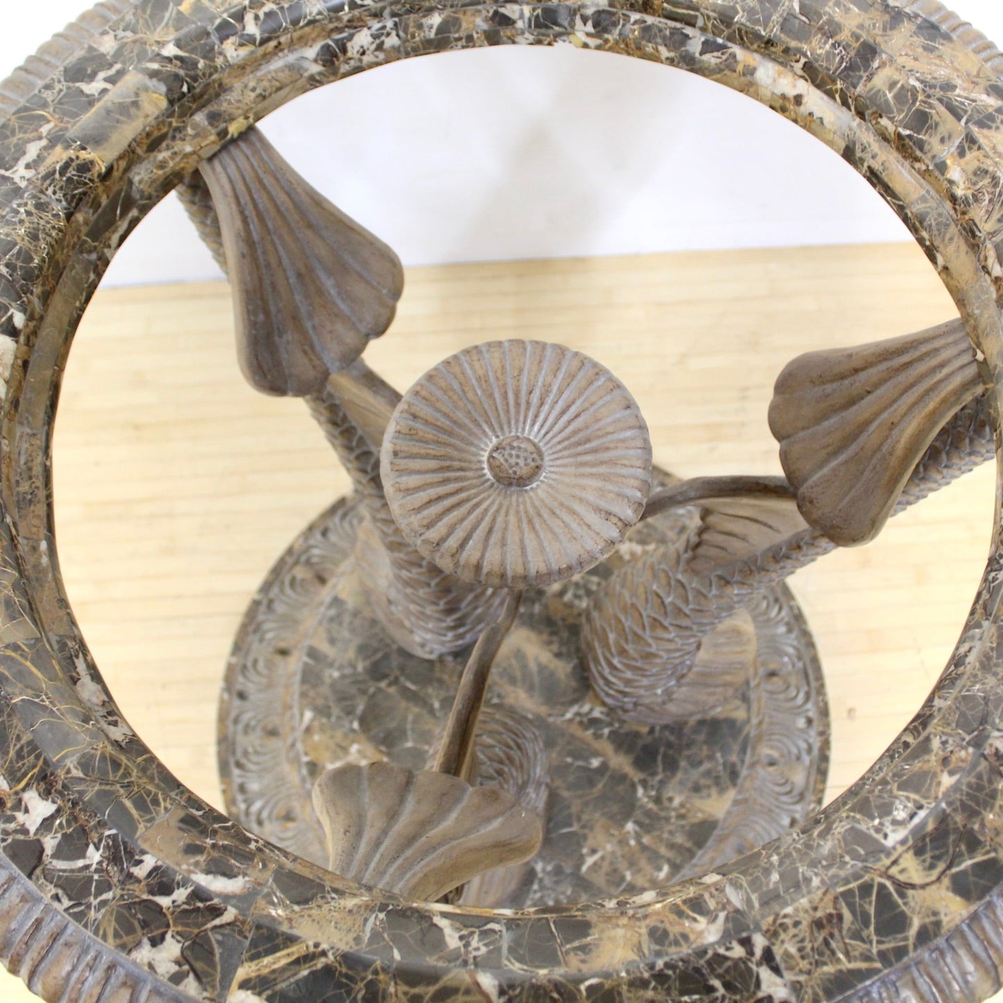 Vintage Koi Fish Center Table