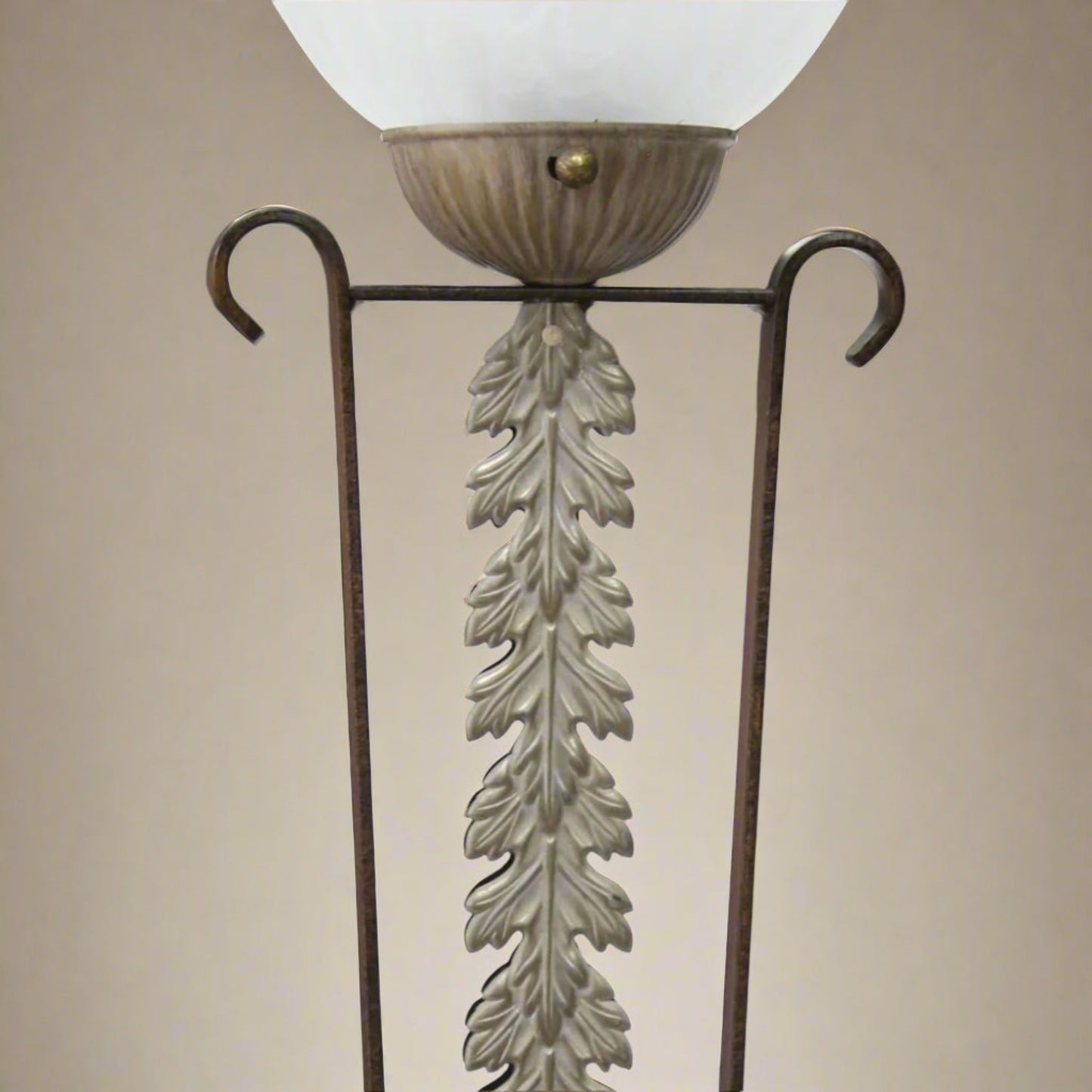 Laurel Leaf Torchiere Uplight Floor Lamp