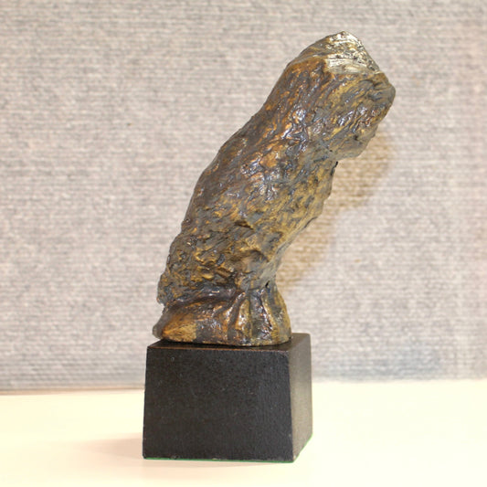 Vintage Bronze Owl Statue
