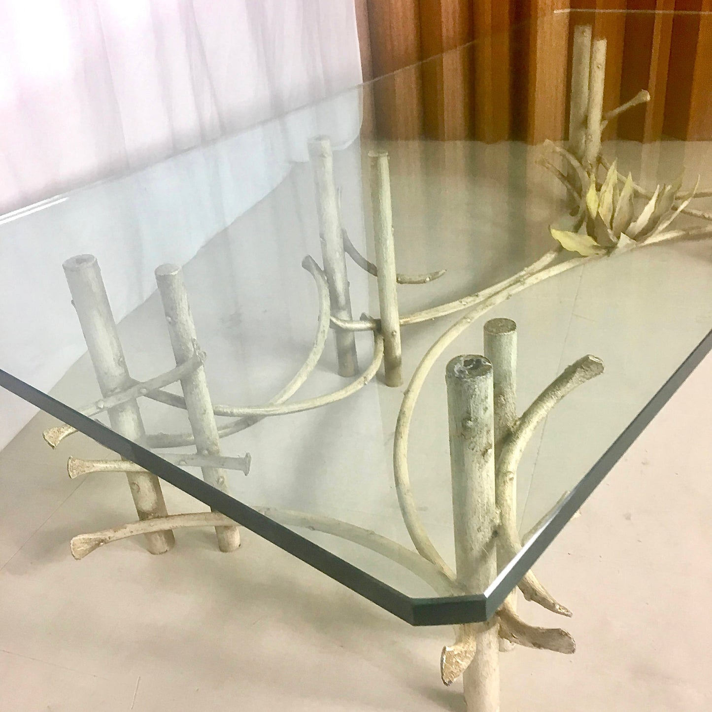 1970s Wrought Iron Coffee Table | Silas Seandel