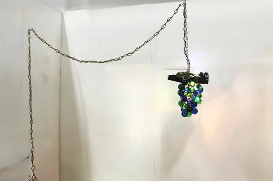 Large 1960s Lucite Grapes Swag Light