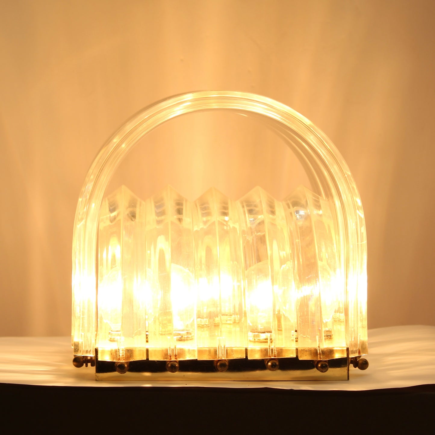 Vintage Lucite Ribbon Chandelier