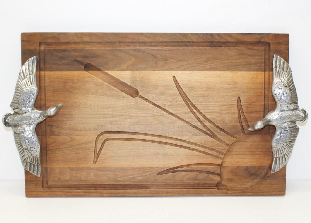 Serving Tray with Aluminum Duck Handles | Bruce Fox