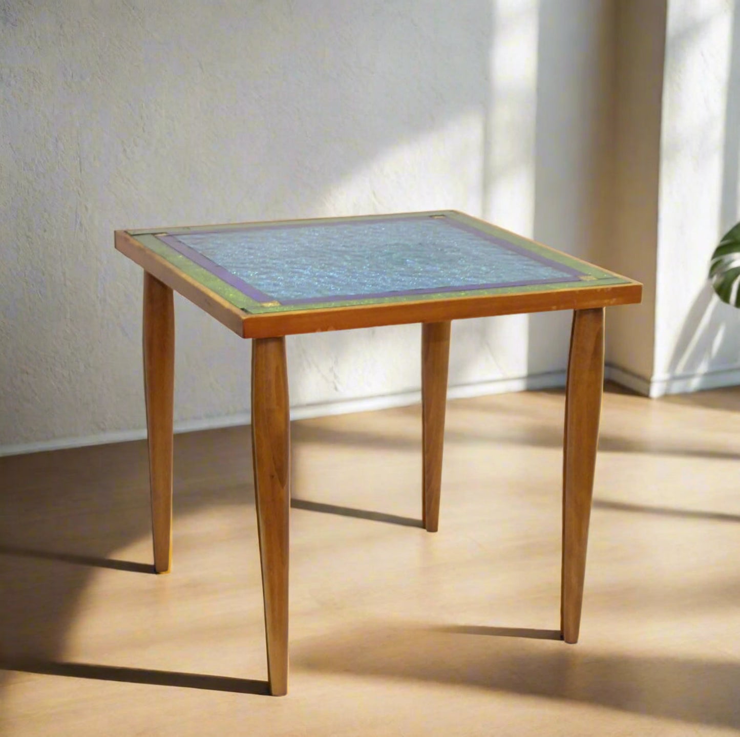 Vintage Georges Briard Glass Mosaic Side Table