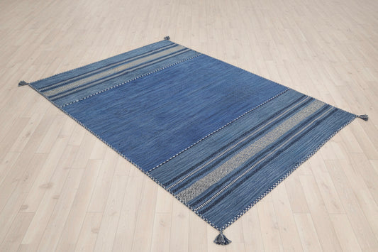 Surya Trenza TRZ-3003 Navy Blue Flatweave Rug.