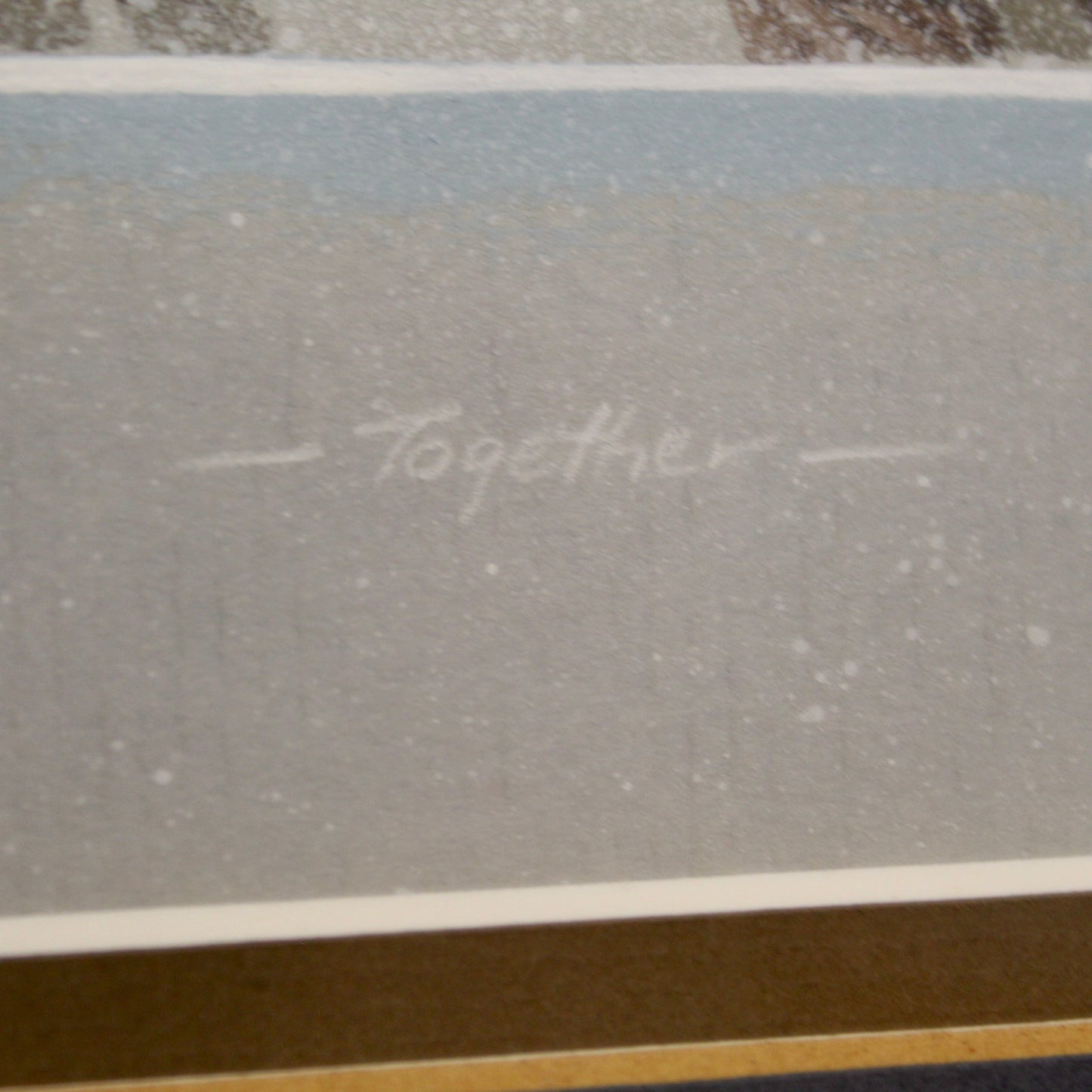1980 Troy Anderson Signed Painting -Together-