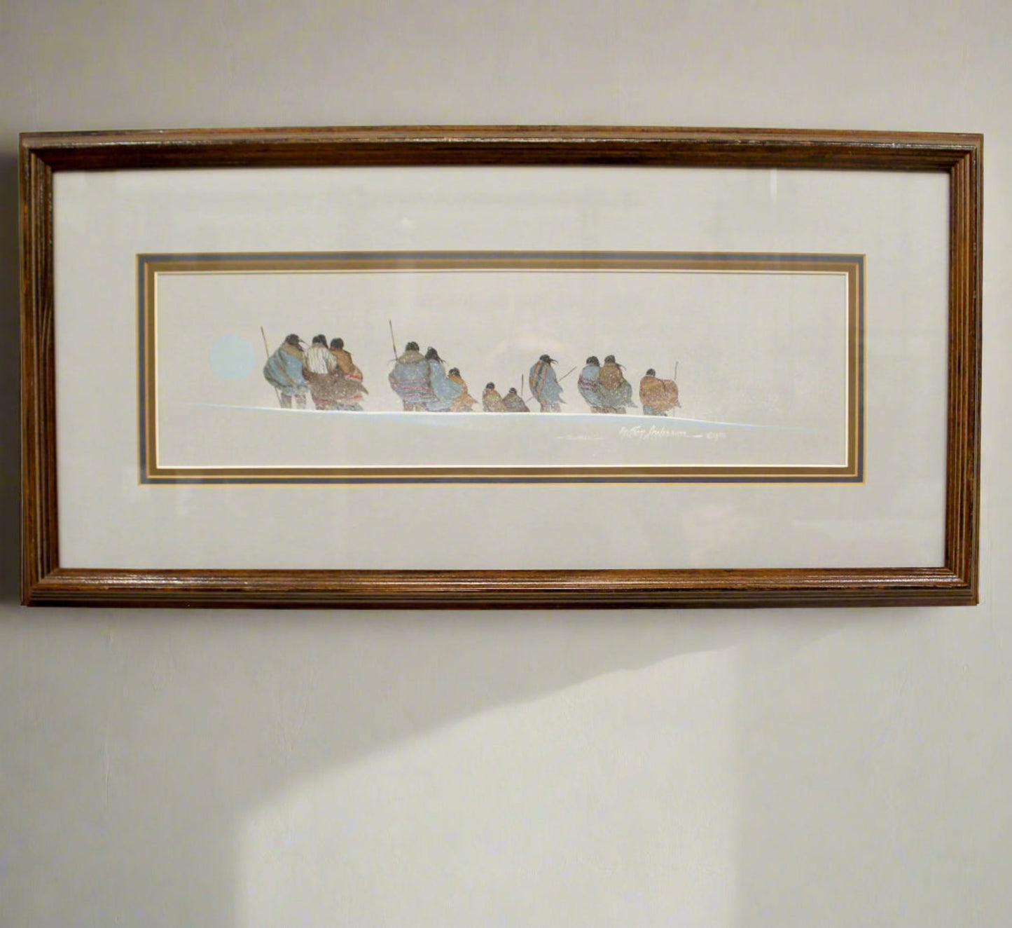 1980 Troy Anderson Signed Painting -Together-