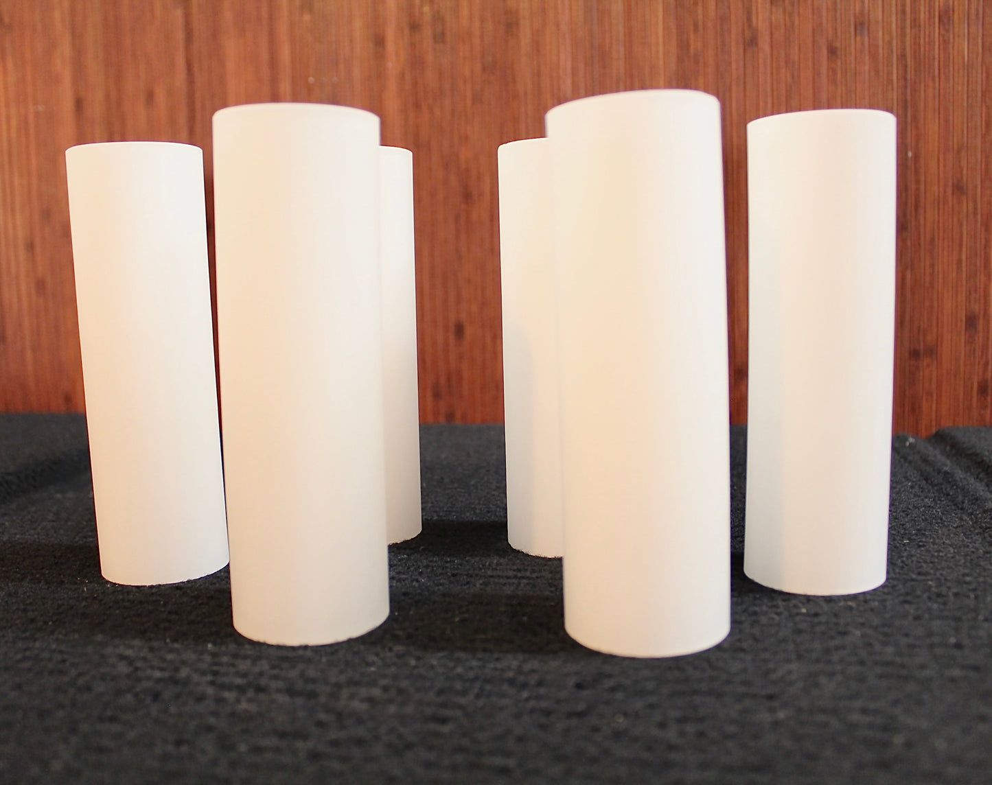 Frosted Glass Candle Covers Candelabra| Set of 6