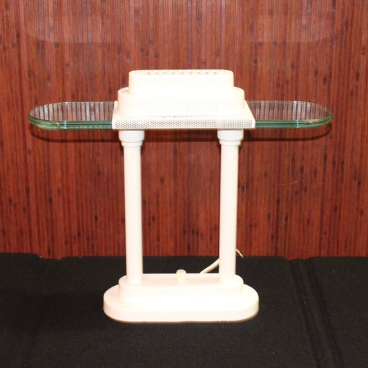 Vintage Kovacs Style White 1980s Halogen Desk Lamp