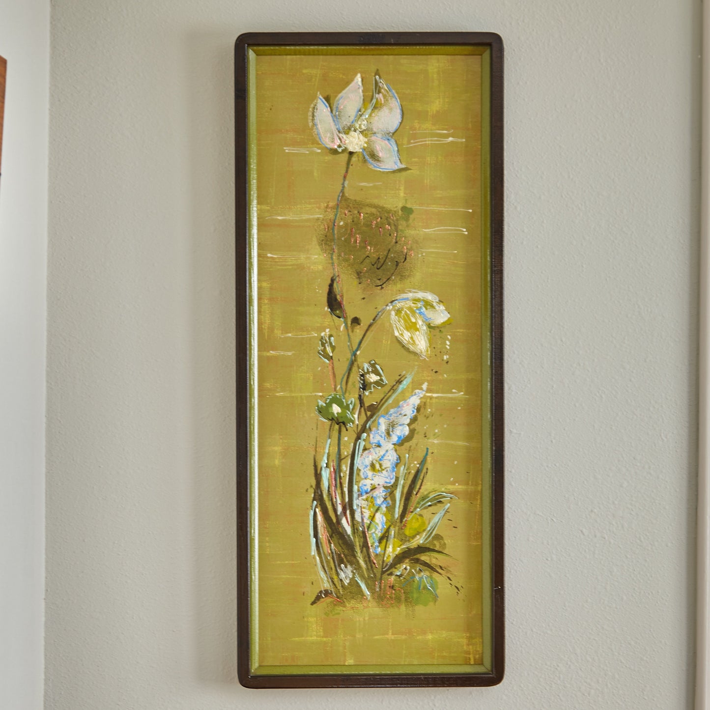 Vintage Pair of Floral Wall Art Seriograph Prints by Dietrich Grunewald from OffCenterModern