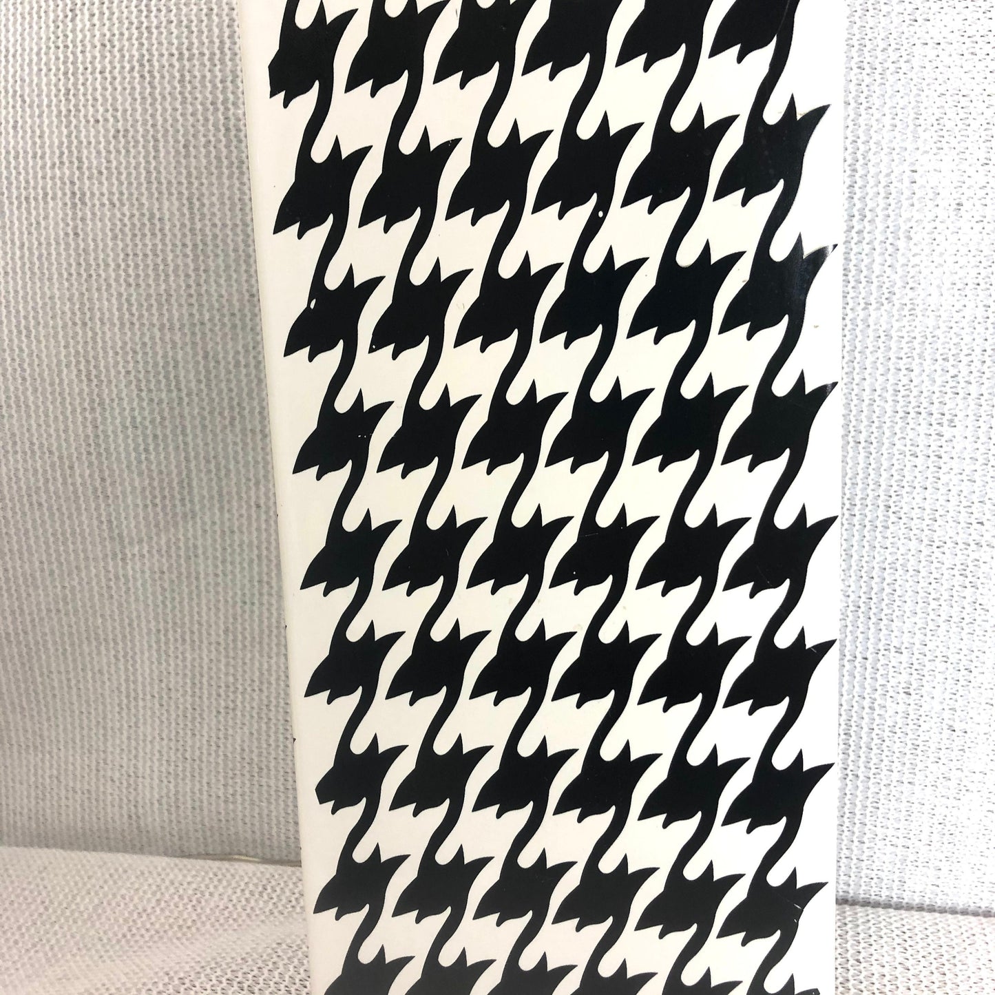 1990 Black & White Houndstooth Table Lamp from OffCenterModern