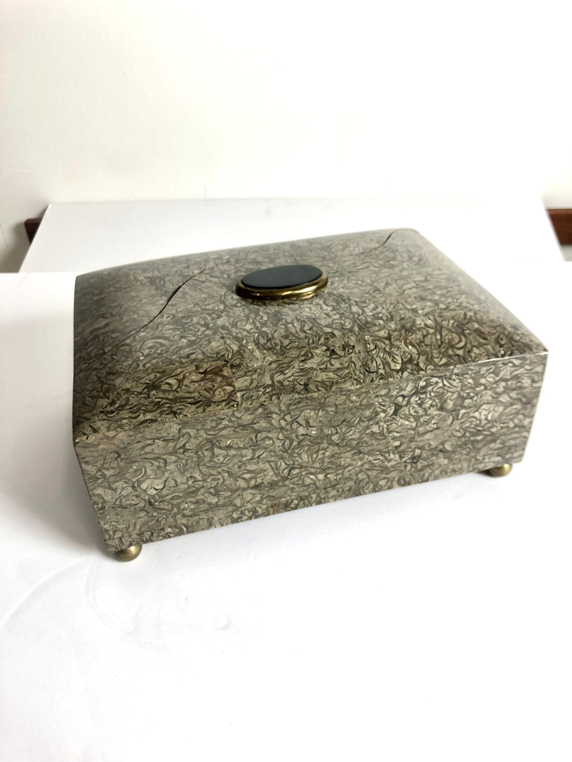 Rosewood with Tessellated Stone Personal Box from OffCenterModern