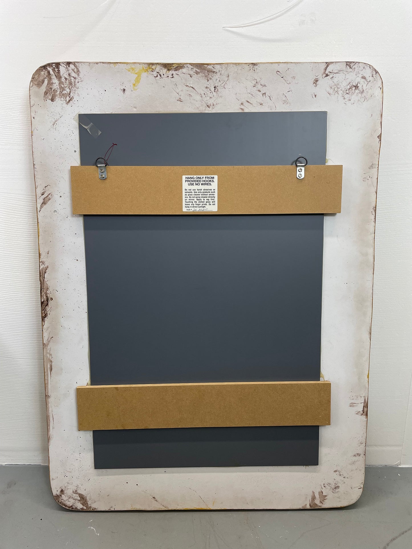 Vintage Wall Mirror | Safari Animals | Signed David Marshall from OffCenterModern