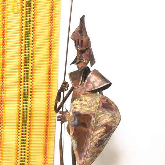 1970s Brutalist Sculpture Floor Standing Medieval Knight in Armor from OffCenterModern