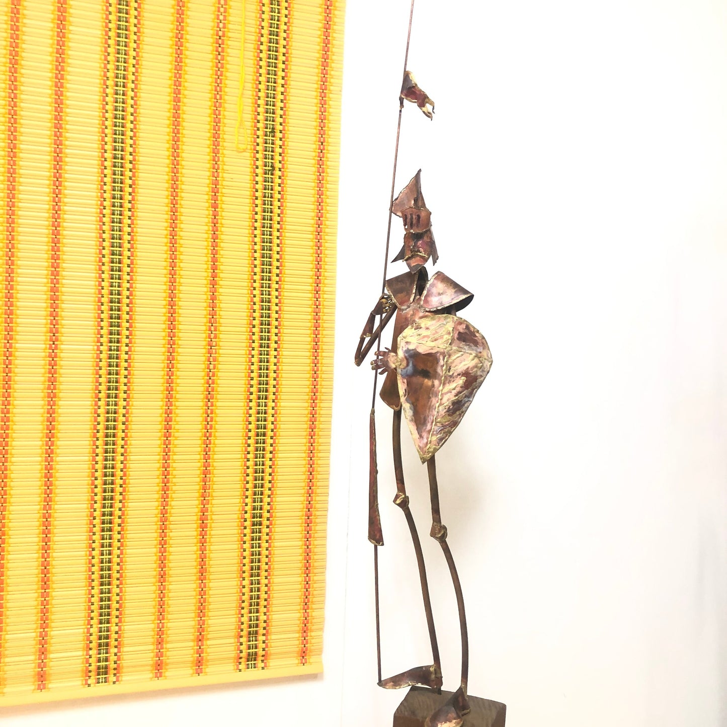 1970s Brutalist Sculpture Floor Standing Medieval Knight in Armor from OffCenterModern