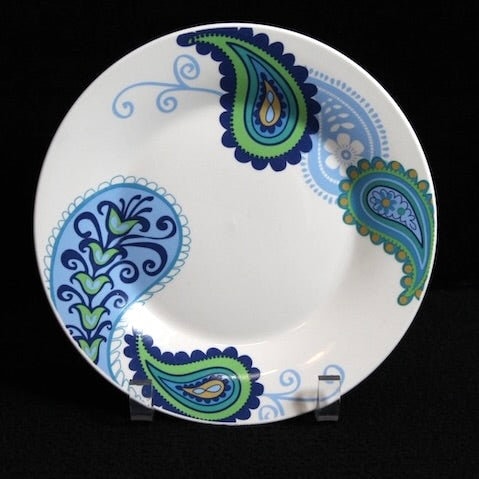 Retro Paisley Noritake Dinnerware | 15 Plates - OffCenterModern