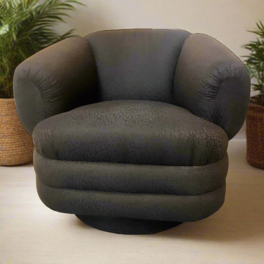 1980s Vladimir Kagen Swivel Chair - OffCenterModern