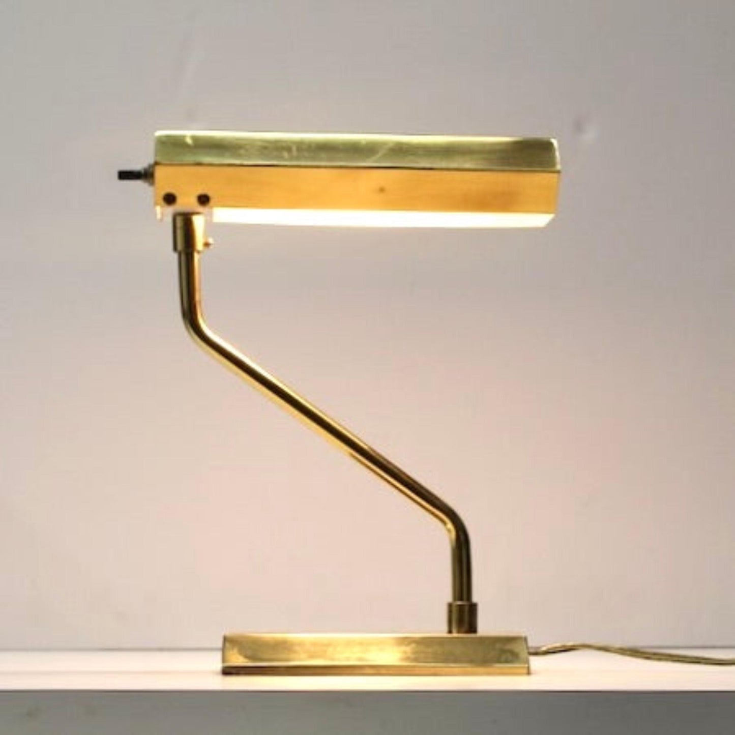 1960s Brass Desk Lamp - OffCenterModern