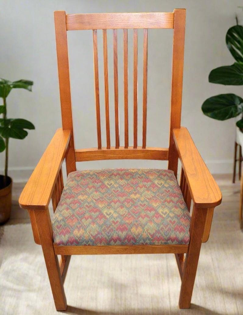 Vintage Bassett Dining Armchairs - OffCenterModern