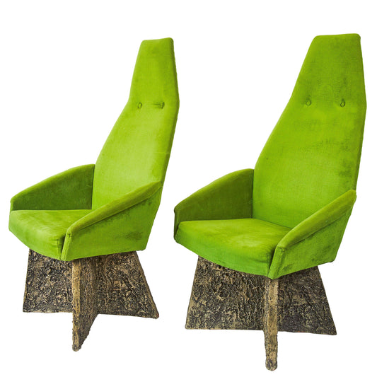 RESERVED for BG Brutalist Dining Set by Adrian Pearsall 1970