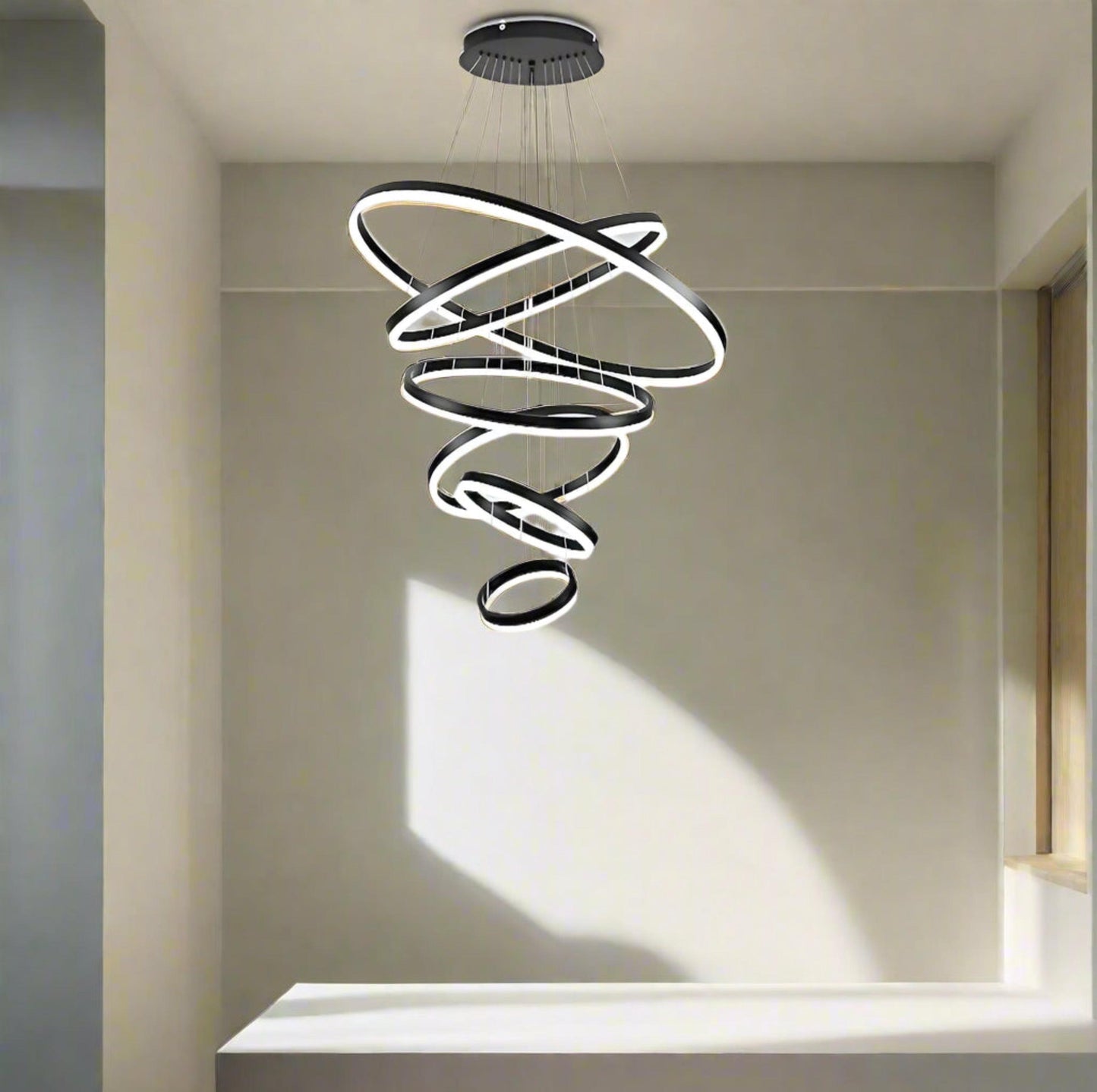 6 Ring LED Chandelier