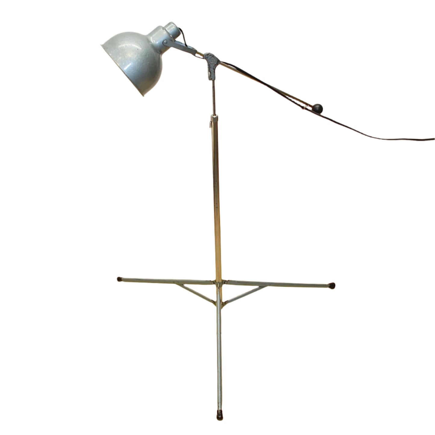 Bretford Articulating Tripod Metal Pharmacy Floor Lamp