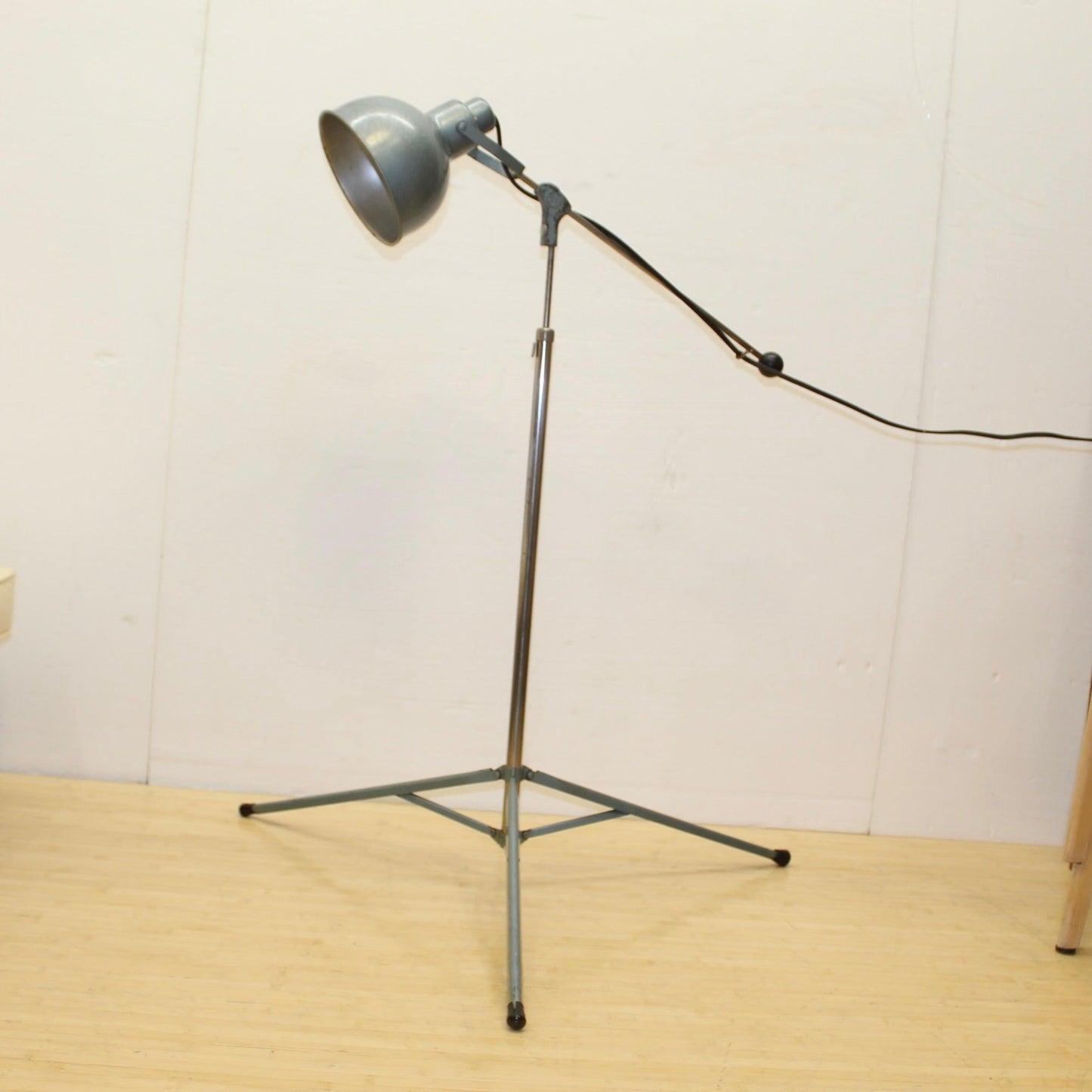 Bretford Articulating Tripod Metal Pharmacy Floor Lamp