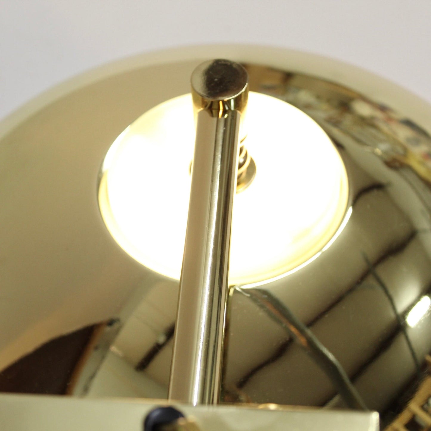 Vintage Brass Saucer Wall Sconce